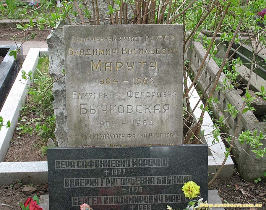 Могила Владимира Маруты на Новодевичьем кладбище. Фото автора